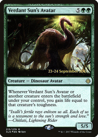 Verdant Sun's Avatar [Ixalan Promos] | Jack's On Queen