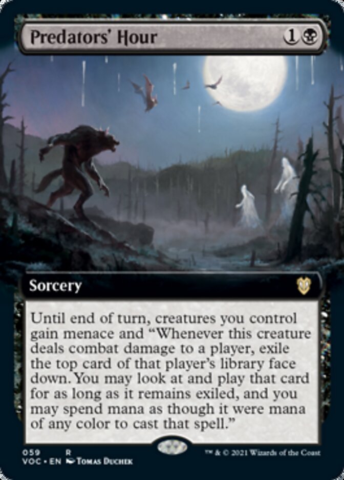 Predators' Hour (Extended) [Innistrad: Crimson Vow Commander] | Jack's On Queen