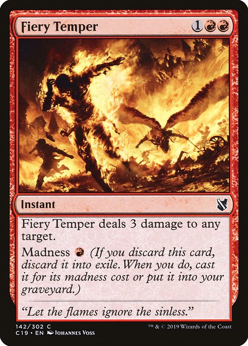 Fiery Temper [Commander 2019] | Jack's On Queen