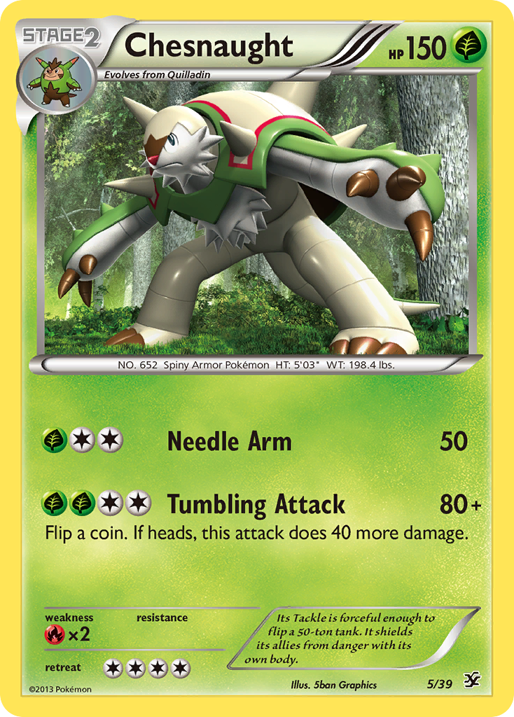 Chesnaught (5/39) [XY: Kalos Starter Set] | Jack's On Queen