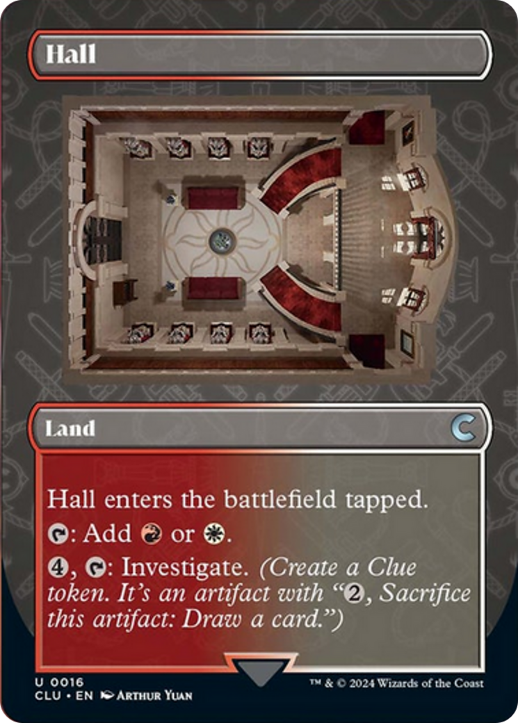 Hall (Borderless) [Ravnica: Clue Edition] | Jack's On Queen