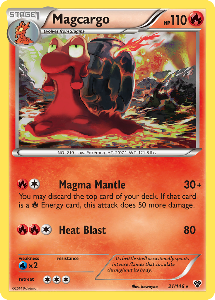 Magcargo (21/146) [XY: Base Set] | Jack's On Queen