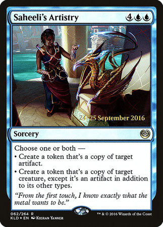 Saheeli's Artistry [Kaladesh Promos] | Jack's On Queen