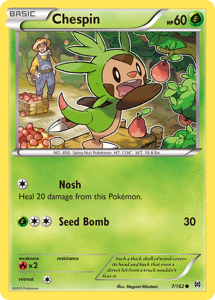 Chespin (7/162) [XY: BREAKthrough] | Jack's On Queen