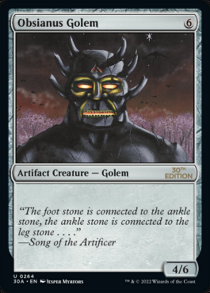 Obsianus Golem [30th Anniversary Edition] | Jack's On Queen