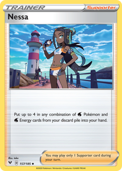 Nessa (157/185) [Sword & Shield: Vivid Voltage] | Jack's On Queen