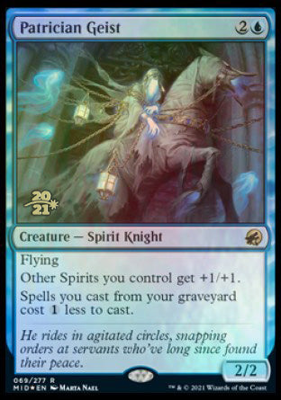 Patrician Geist [Innistrad: Midnight Hunt Prerelease Promos] | Jack's On Queen