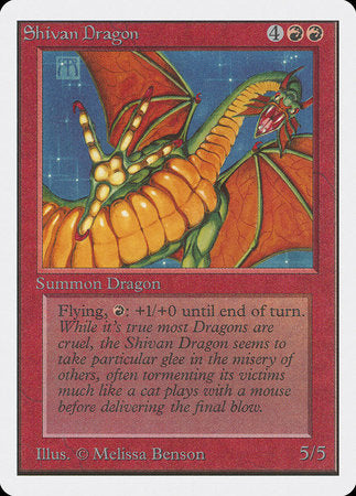 Shivan Dragon [Unlimited Edition] | Jack's On Queen