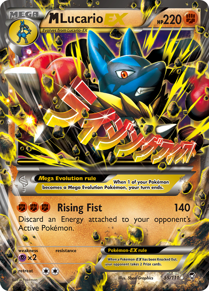 M Lucario EX (55/111) [XY: Furious Fists] | Jack's On Queen