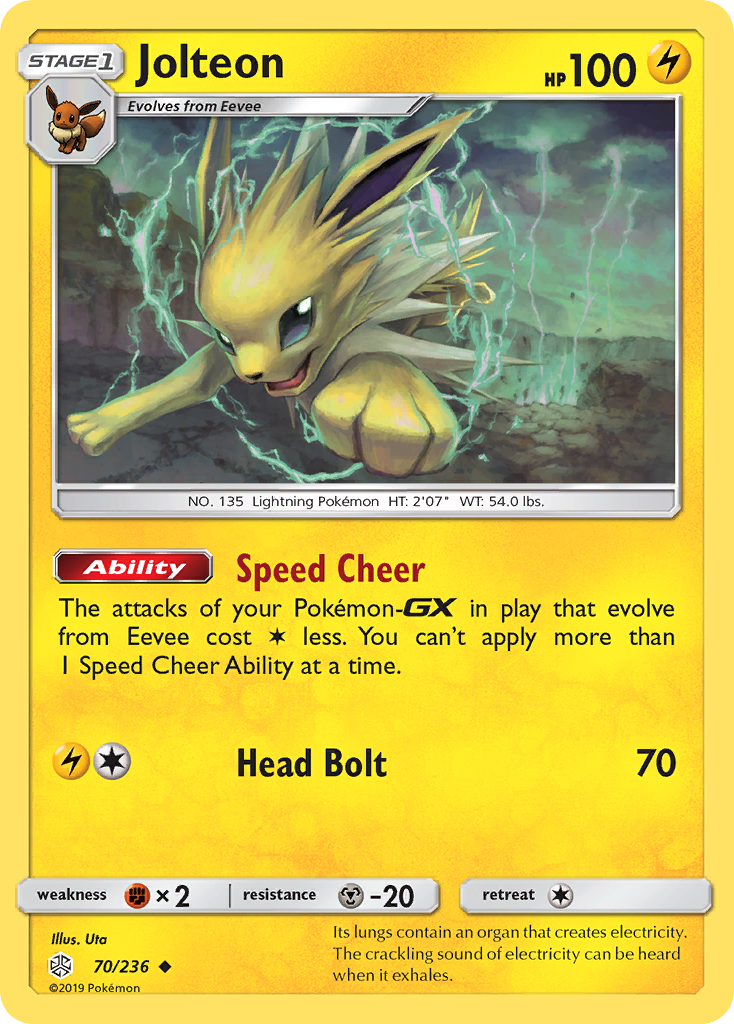 Jolteon (70/236) [Sun & Moon: Cosmic Eclipse] | Jack's On Queen