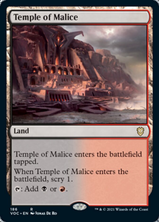 Temple of Malice [Innistrad: Crimson Vow Commander] | Jack's On Queen