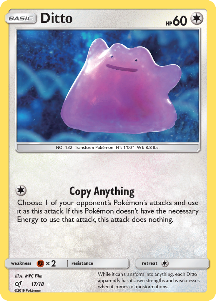 Ditto (17/18) [Sun & Moon: Detective Pikachu] | Jack's On Queen