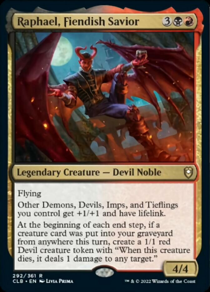 Raphael, Fiendish Savior [Commander Legends: Battle for Baldur's Gate] | Jack's On Queen