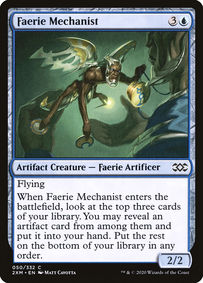 Faerie Mechanist [Double Masters] | Jack's On Queen