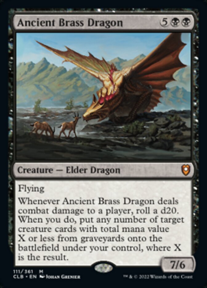 Ancient Brass Dragon [Commander Legends: Battle for Baldur's Gate] | Jack's On Queen