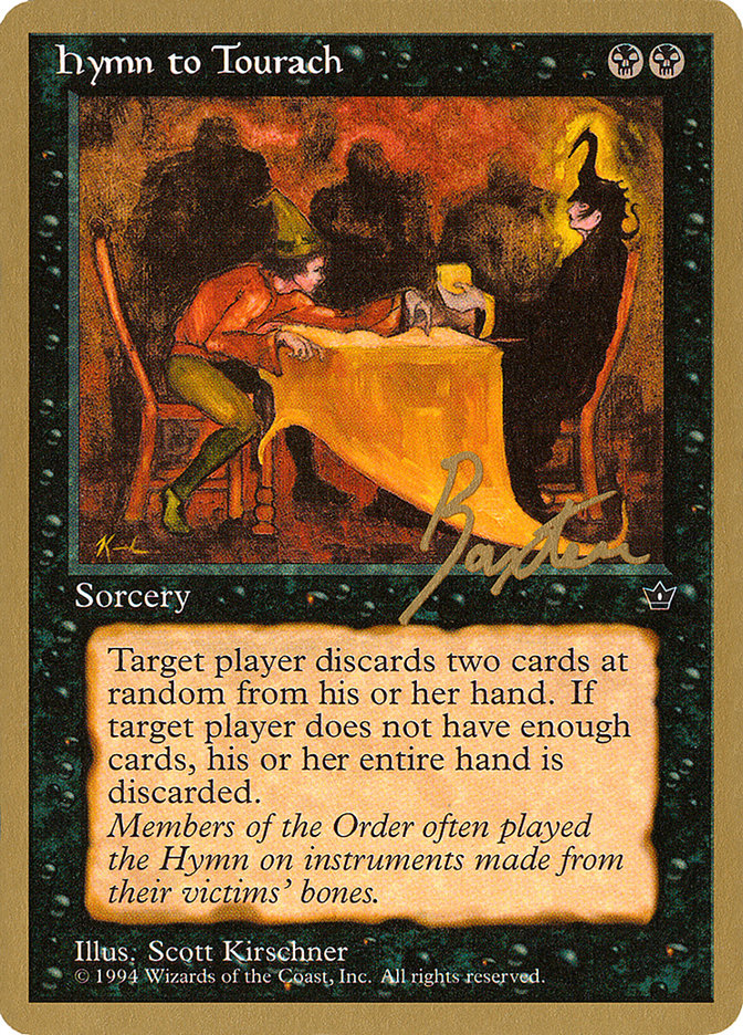 Hymn to Tourach (Table) (George Baxter) [Pro Tour Collector Set] | Jack's On Queen