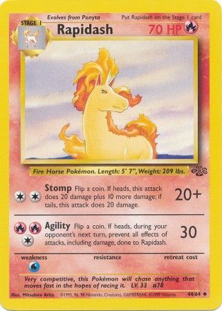 Rapidash (44/64) [Jungle Unlimited] | Jack's On Queen