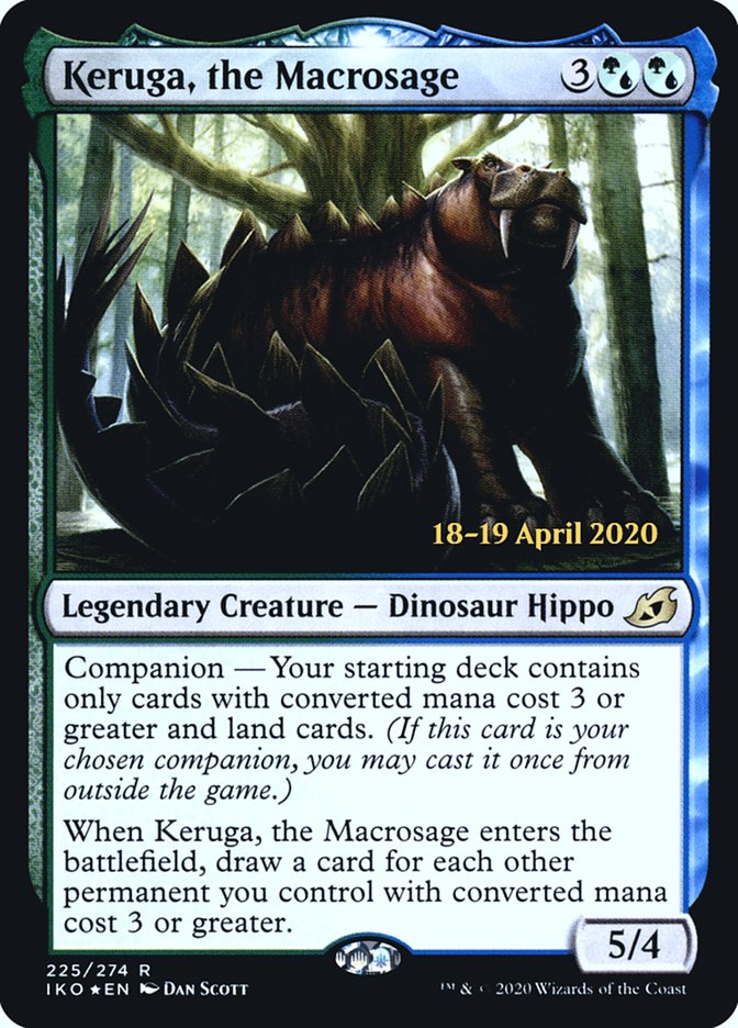 Keruga, the Macrosage  [Ikoria: Lair of Behemoths Prerelease Promos] | Jack's On Queen