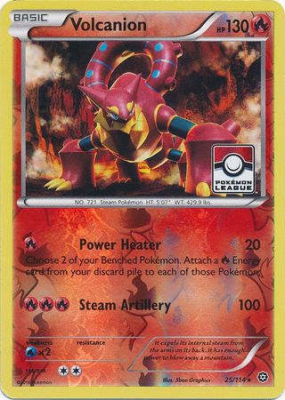 Volcanion (25/114) (League Promo) [XY: Steam Siege] | Jack's On Queen