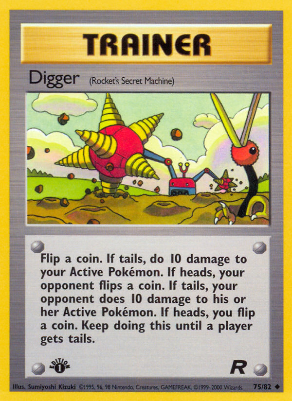 Digger (75/82) [Team Rocket 1st Edition] | Jack's On Queen