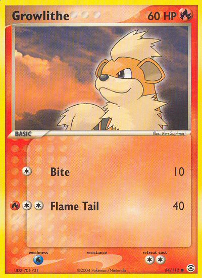 Growlithe (64/112) [EX: FireRed & LeafGreen] | Jack's On Queen