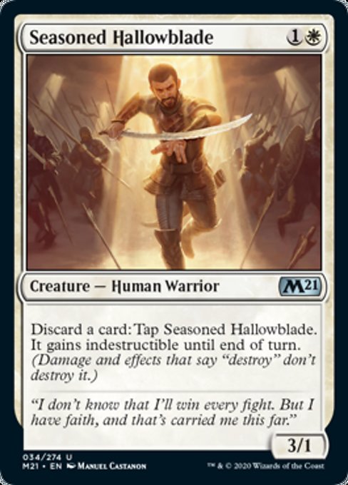 Seasoned Hallowblade [Core Set 2021] | Jack's On Queen