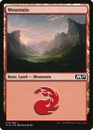 Mountain (275) [Core Set 2019] | Jack's On Queen