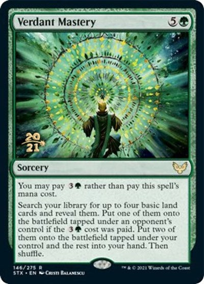 Verdant Mastery [Strixhaven: School of Mages Prerelease Promos] | Jack's On Queen