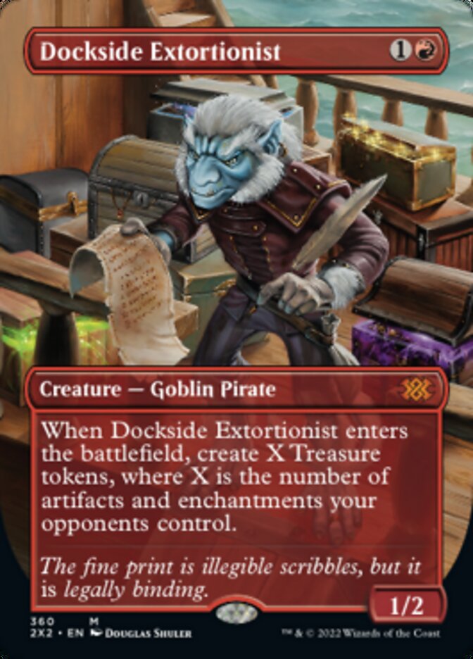 Dockside Extortionist (Borderless Alternate Art) [Double Masters 2022] | Jack's On Queen