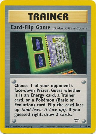 Card-Flip Game (92/111) [Neo Genesis Unlimited] | Jack's On Queen