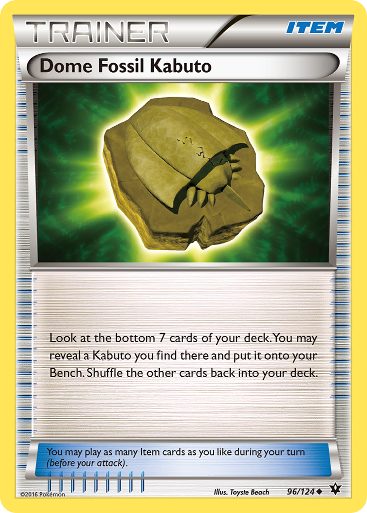 Dome Fossil Kabuto (96/124) [XY: Fates Collide] | Jack's On Queen