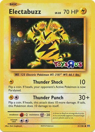 Electabuzz (41/108) (Toys R Us Promo) [XY: Evolutions] | Jack's On Queen