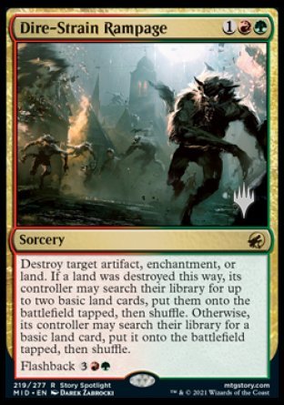 Dire-Strain Rampage (Promo Pack) [Innistrad: Midnight Hunt Promos] | Jack's On Queen
