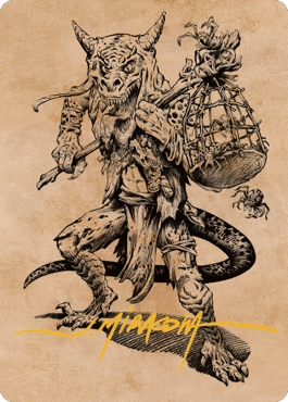Taunting Kobold Art Card (Gold-Stamped Signature) [Commander Legends: Battle for Baldur's Gate Art Series] | Jack's On Queen