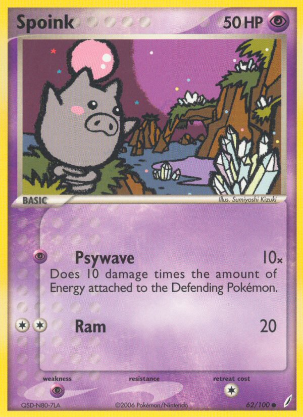 Spoink (62/100) [EX: Crystal Guardians] | Jack's On Queen