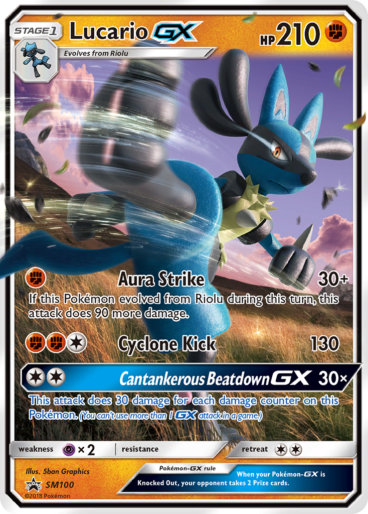 Lucario GX (SM100) [Sun & Moon: Black Star Promos] | Jack's On Queen