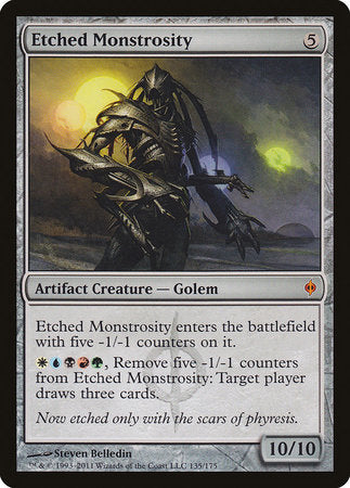Etched Monstrosity [New Phyrexia] | Jack's On Queen