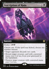 Inscription of Ruin (Extended Art) [Zendikar Rising] | Jack's On Queen