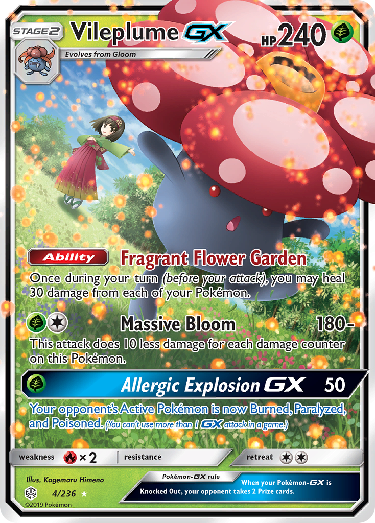 Vileplume GX (4/236) [Sun & Moon: Cosmic Eclipse] | Jack's On Queen