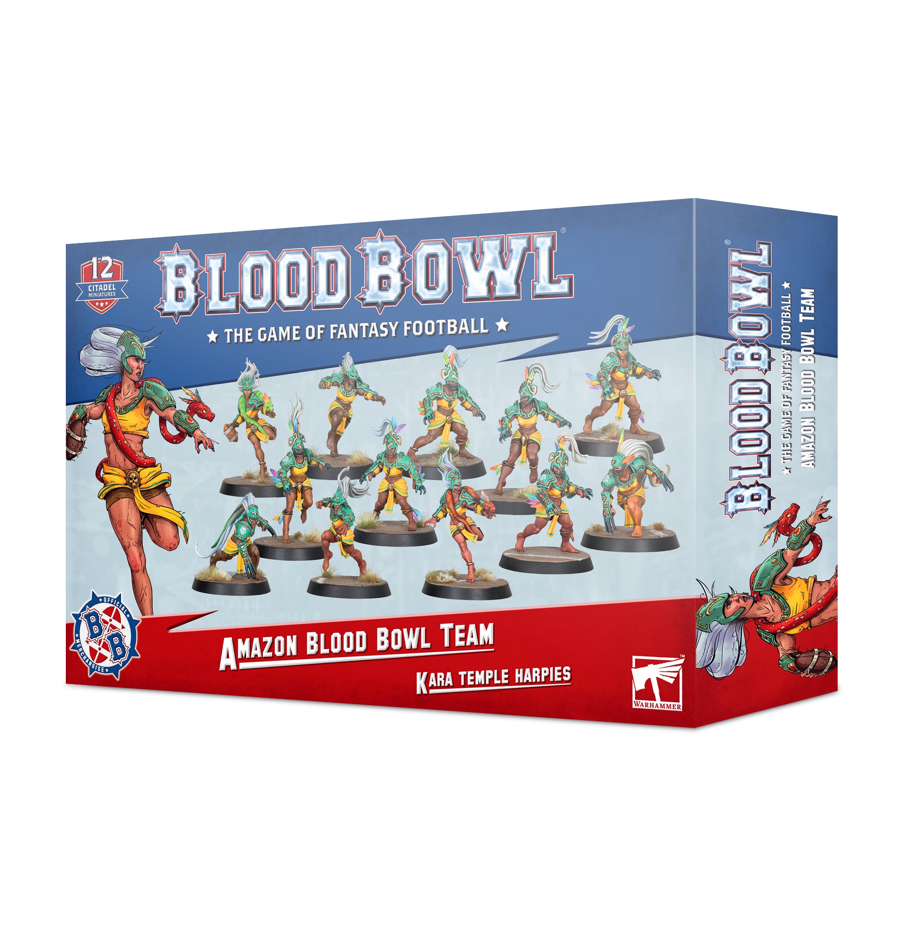 Amazon Blood Bowl Team: Kara Temple Harpies | Jack's On Queen
