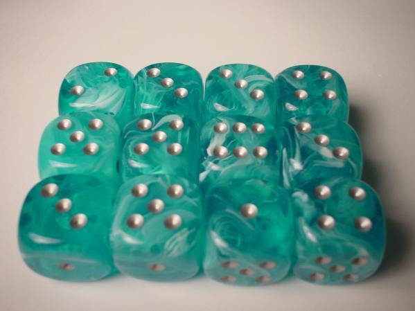 Chessex: D6 Cirrus™ Dice set - 16MM | Jack's On Queen