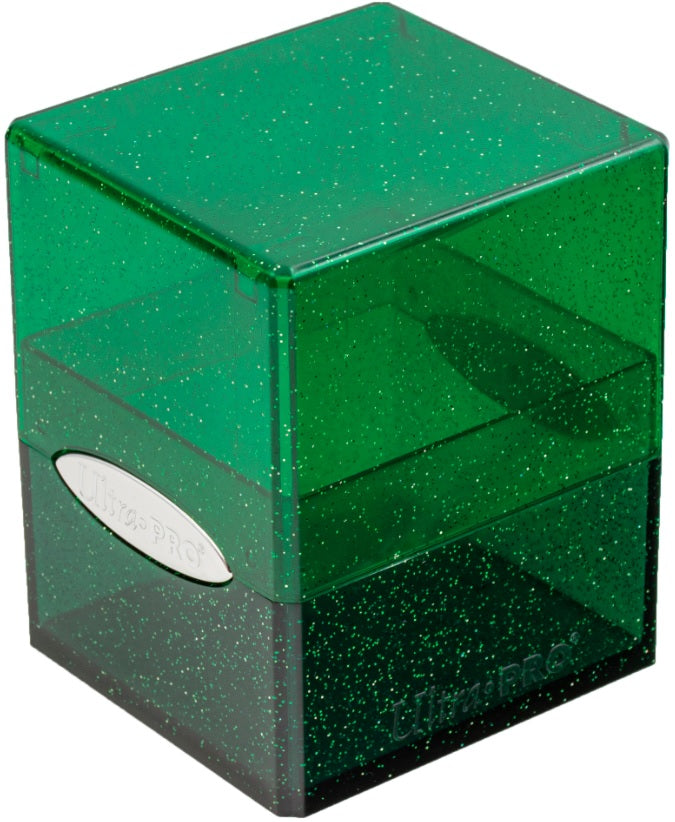 UP D-BOX SATIN CUBE GLITTER GREEN | Jack's On Queen