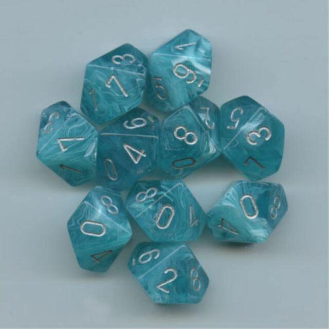 Chessex: D10 Cirrus™ Dice set | Jack's On Queen