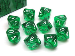 Chessex: Translucent D10 Dice Set | Jack's On Queen