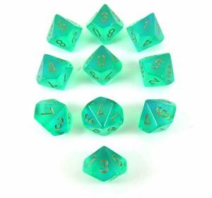 Chessex: D6 Borealis™ D10 Dice Set | Jack's On Queen